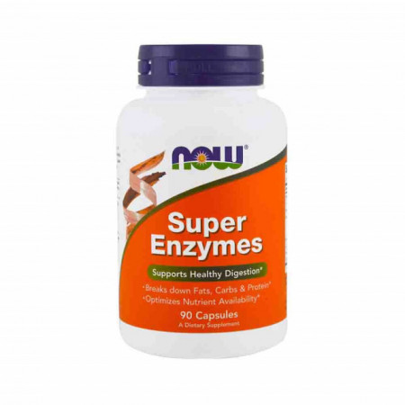 Super Enzymes (Enzime Digestive cu Spectru Larg), Now Foods, 90 capsule