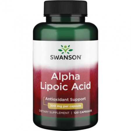 Alpha Lipoic Acid 600 mg 120 capsule (300 x 2) Acid Alfa Lipoic ALA Swanson