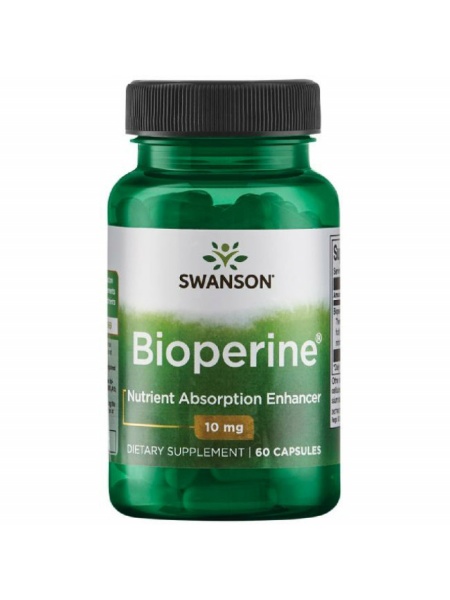 Bioperine 10mg 60 caps Extract Piper Swanson SWU308