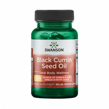 Black Cumin Seed Oil, (Chimen Negru), 500 mg, Swanson, 60 capsule