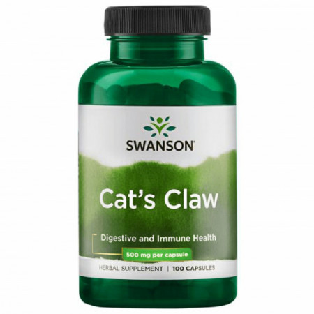 Cat's Claw - Gheara Matei Pisicii 500 mg 100 capsule Swanson Una de Gato Uncaria Tomentosa