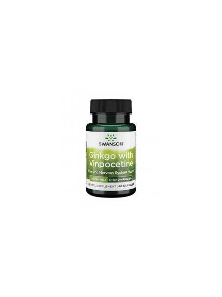 Ginkgo & Vinpocetina Extract 60 capsule Swanson