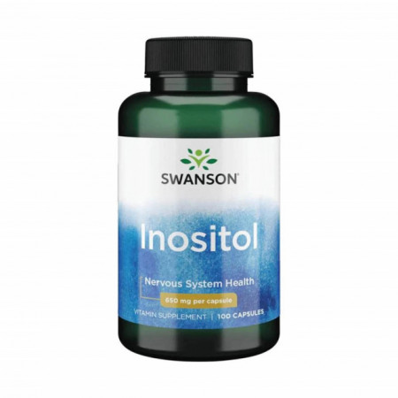 Inositol (Vitamina B8), 650mg, Swanson, 100 capsule