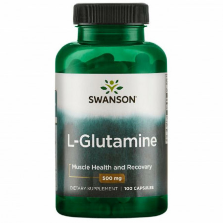 L-Glutamine- L- Glutamina 500 mg 100 capsule Swanson