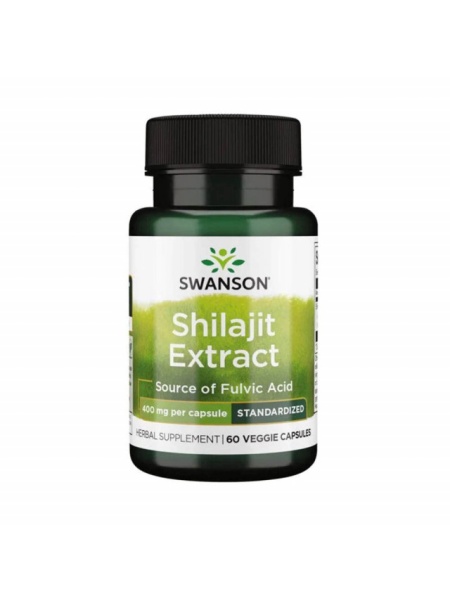 Shilajit Extract Standardizat - Mumio - 400 mg 60 veggie capsules Swanson