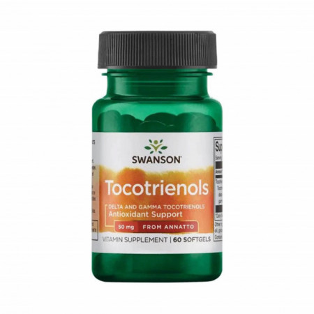 Tocotrienols din Annatto, 50 mg, Swanson, 60 softgels (suport antioxidant)
