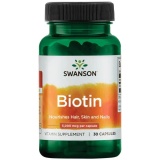 Biotin 5000 mcg 30 caps Vitamina B7 5 mg Swanson SW1239