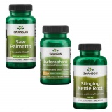 Tratament Pentru Prostata Si Tract Urinar Saw Palmetto + Sulforaphane + Stinging Nettle Root Swanson - Set Pachet