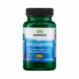 Astaxanthin (Astaxantina), 4 mg, Swanson, 60 softgels Protectie Radiatii UV si Radicali Liberi