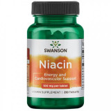 Niacin Vitamina B3 100 mg 250 tablete Swanson