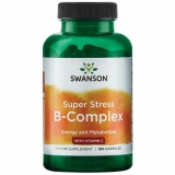 Super Stress B Complex 100 caps cu Vitamin C Swanson SW920 - Img 1