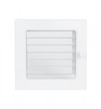 Grila de ventilatie metalica cu inchidere-alb/220 x 220
