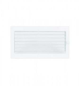 Grila de ventilatie metalica cu inchidere-alb/370 x 170