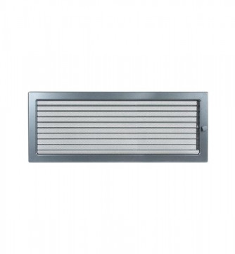 Grila de ventilatie metalica cu inchidere-negru grafit/220 x 450
