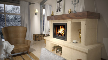 Semineu rustic Nancy