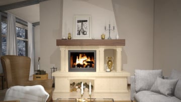 Semineu rustic Nancy