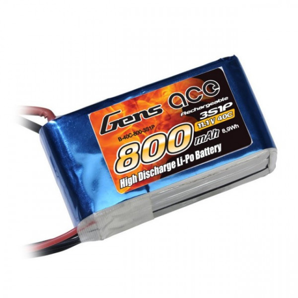 Acumulator LiPo GENS ACE 800 mAh 11.1V Softcase