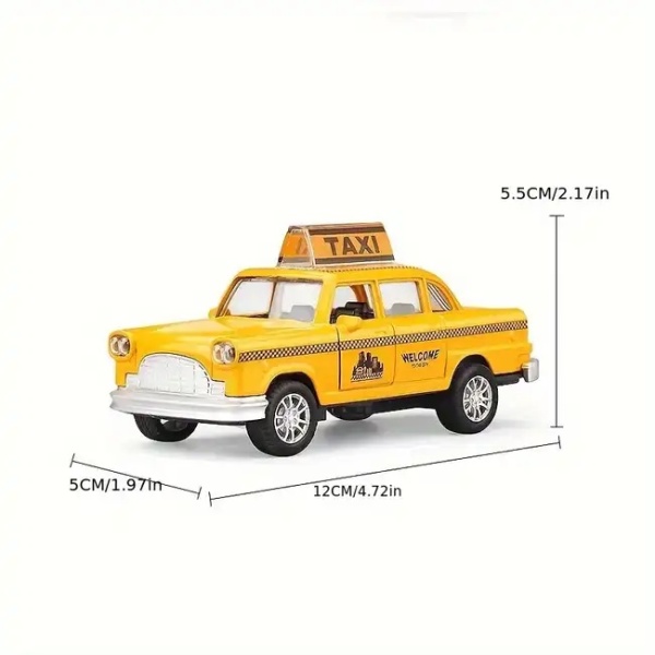 Macheta Taxi New York Checker Cab Diecast , scara 1/32