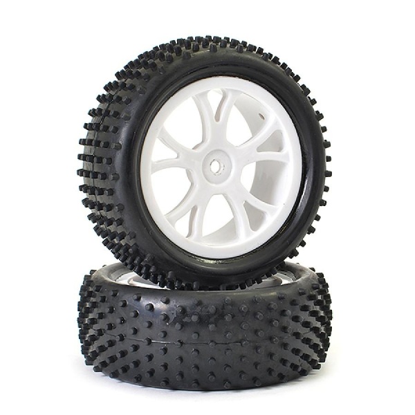 Roti buggy 4wd Fata pentru Buggy 1/10 cu jante albe