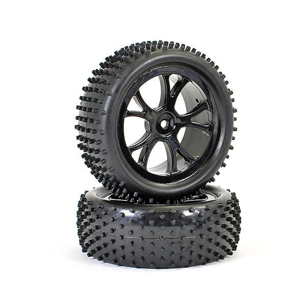 Roti buggy 4wd Fata pentru Buggy 1/10 cu jante negre