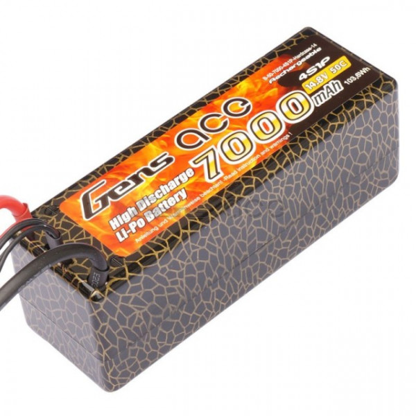 Acumulator Gens ace 7000mAh 14.8 V 50C 4S1P Hard case Lipo