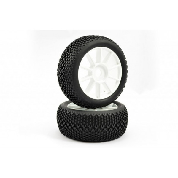 Roti automodele buggy 1/8, cu cauciucuri "Bone Block" si jante cu spite, Fastrax