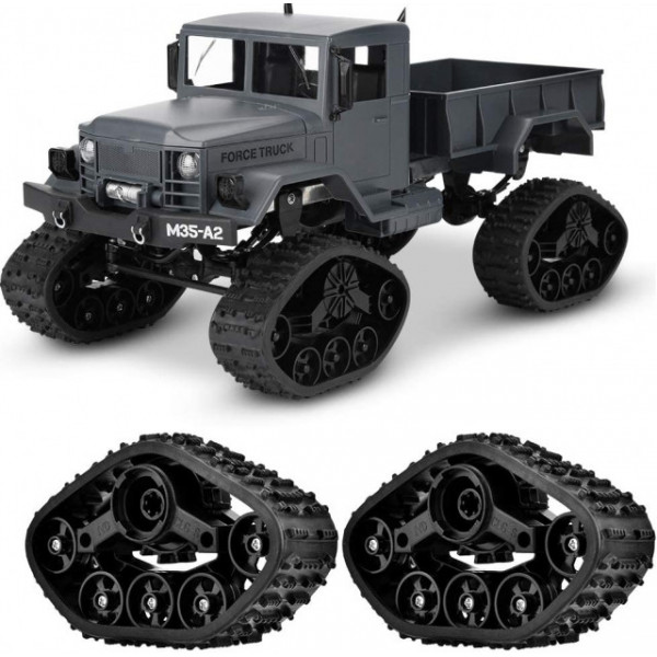 Camion cu telecomanda Dodge M35 cu senile 1/16 4x4 cu lumini