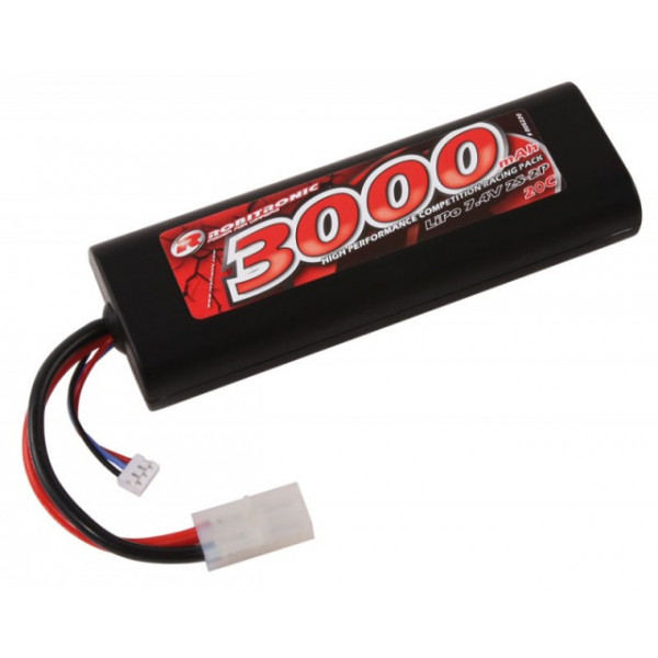 Acumulator LiPo  Automodele Robitronic 3000mAh 7.4V 20C Stick Pack