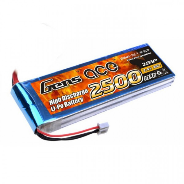 Acumulator LiPo Gens Ace 2500mAh 7.4V 25C 2S1P