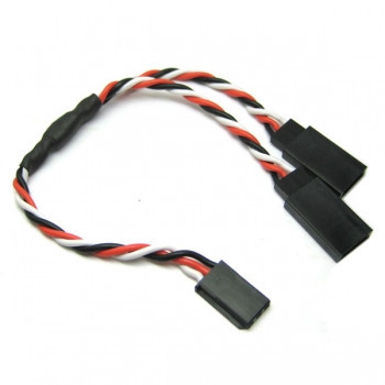 Cablu prelungire servo automodele rc in Y - 30cm - tip Futaba