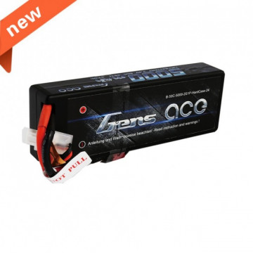 Acumulator Automodele Gens ace 5000mAh 7.4V 50C 2S1P Hard Case Lipo - Img 1