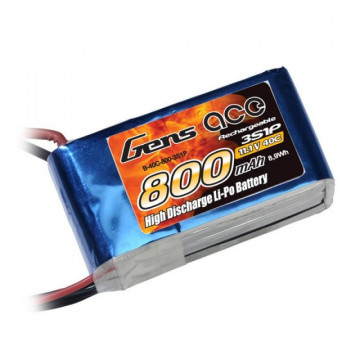 Acumulator LiPo GENS ACE 800 mAh 11.1V Softcase - Img 1