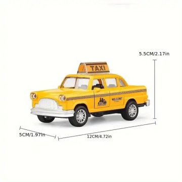 Macheta Taxi New York Checker Cab Diecast , scara 1/32