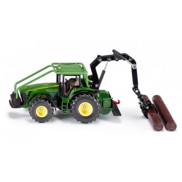 Macheta tractor forestier diecast John Deere, SIKU, scara 1/50