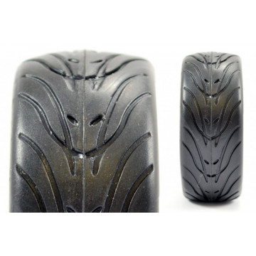 Roti automodele 1/10 - Anvelope din cauciuc cu jante aurii/chrom cu spite - Img 3