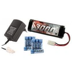 Starter set Acumulator+Incarcator pentru automodele electrice, Robitronic