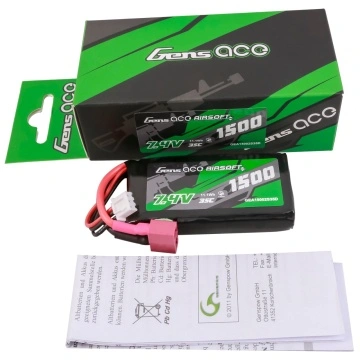 Baterie Lipo Airsoft 7.4V 1500 mah 35C Gens Ace 