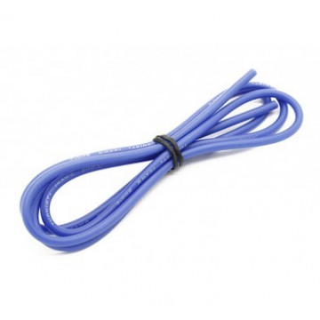 Cablu electric cu invelis siliconic 14 AWG - albastru, 1m lungime - Img 2