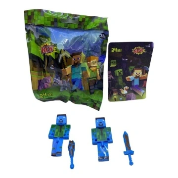 Plicuri cu figurine Minecraft & Cartonase, 5-9 cm