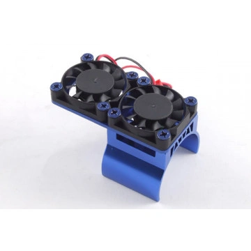 Radiator aluminiu cu ventilatoare duble pentru motoare brushless