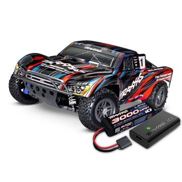 Automodel RC Traxxas Slash 4x4 Brushless BL-2S TQi™, rosu + ACCU&Incarcator