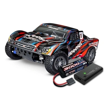 Automodel RC Traxxas Slash 4x4 Brushless BL-2S TQi™, rosu + ACCU&Incarcator