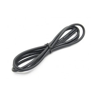 Cablu electric cu invelis siliconic pur, 16 AWG, 1m , Negru