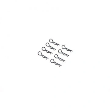 Cleme mici pentru caroserie automodele 1/10, culoare neagra (6buc.)