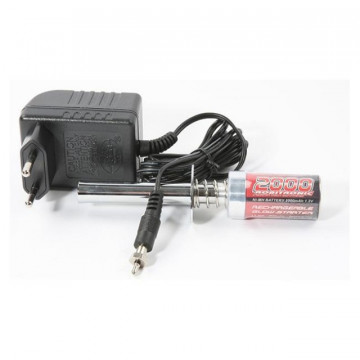 Incalzitor bujii Robitronic pentru automodele nitro, 2000 mAh - Img 1
