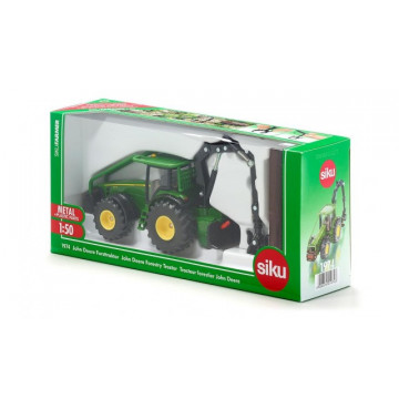Macheta tractor forestier diecast John Deere, SIKU, scara 1/50 - Img 5