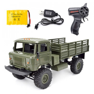 Masina cu telecomanda SST WPL-B24 Gaz-66 1/16 4x4 RTR, cu lumini - Img 2