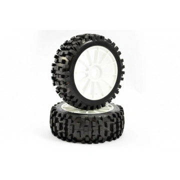 Roti automodele buggy 1/8, cu cauciucuri "Rock Block" si jante 12 spite, Fastrax