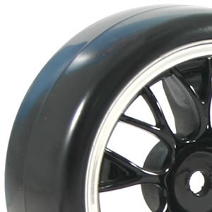 Set 4 roti pentru automodele touring 1/10 - Cauciucuri Drift cu spite in Y - Img 2