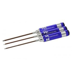 Set de surubelnite de precizie imbus-bila :set 3 buc -  2/ 2,5/ 3mm